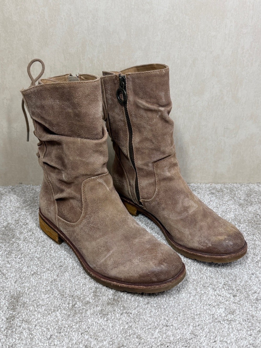 Sofft Women’s Sharnell Waterproof Leather Boots Mid-Height in Brown 6M
